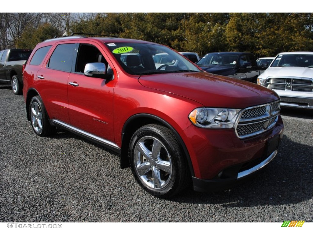 Inferno Red Crystal Pearl 2011 Dodge Durango Citadel 4x4 Exterior Photo #62144676