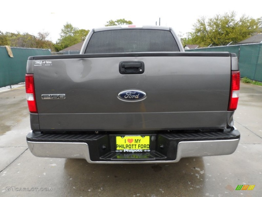 2006 F150 XLT SuperCrew - Dark Shadow Grey Metallic / Medium/Dark Flint photo #4