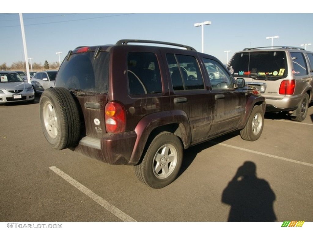 2004 Liberty Limited 4x4 - Deep Molten Red Pearl / Light Taupe/Taupe photo #2