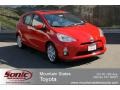 2012 Absolutely Red Toyota Prius c Hybrid Four  photo #1