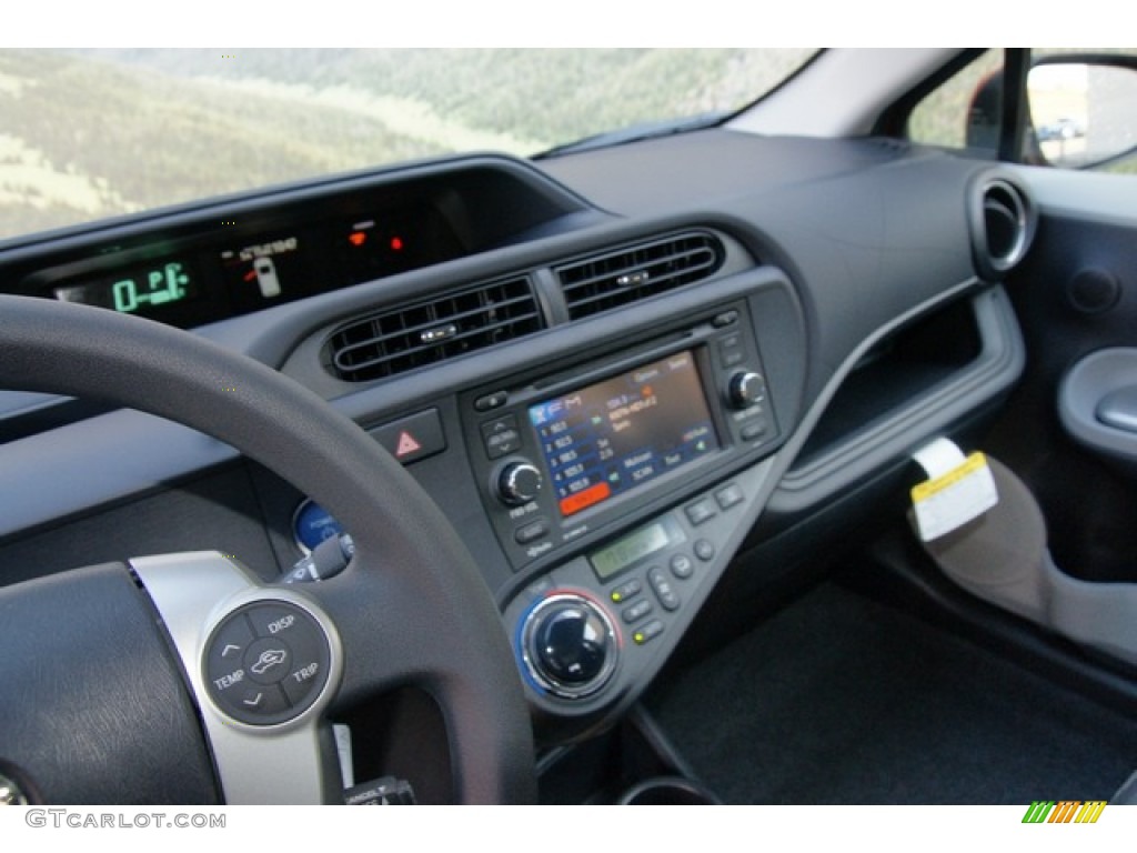 2012 Toyota Prius c Hybrid Four Black Dashboard Photo #62147745