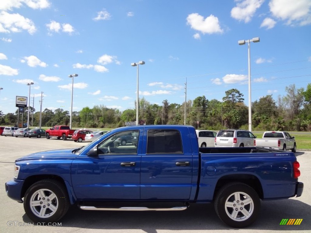 2010 Dakota Big Horn Crew Cab - Deep Water Blue Pearl Coat / Dark Slate Gray/Medium Slate Gray photo #2