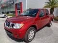 2012 Lava Red Nissan Frontier SV Crew Cab  photo #1