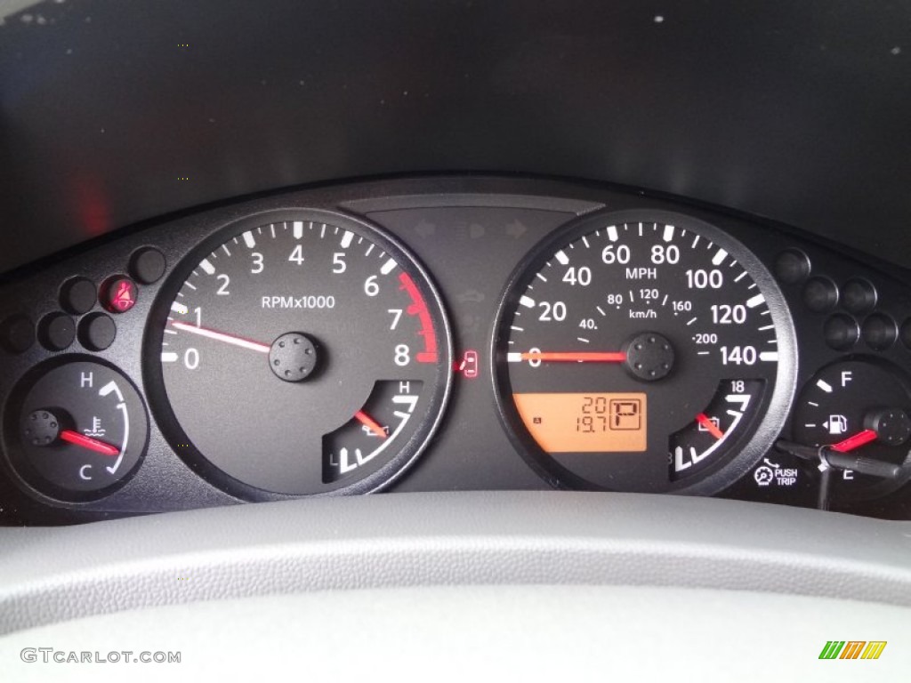 2012 Nissan Frontier SV Crew Cab Gauges Photo #62150384