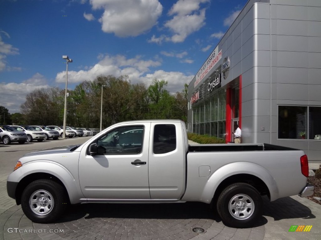 2012 Frontier S King Cab - Brilliant Silver Metallic / Steel photo #2