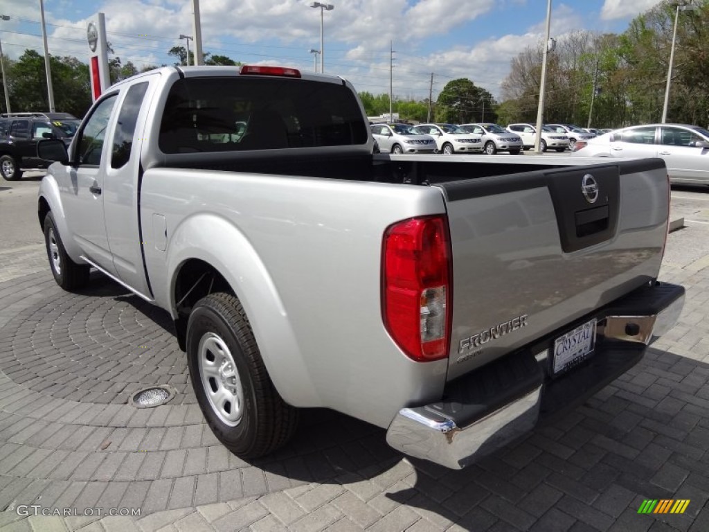 2012 Frontier S King Cab - Brilliant Silver Metallic / Steel photo #3