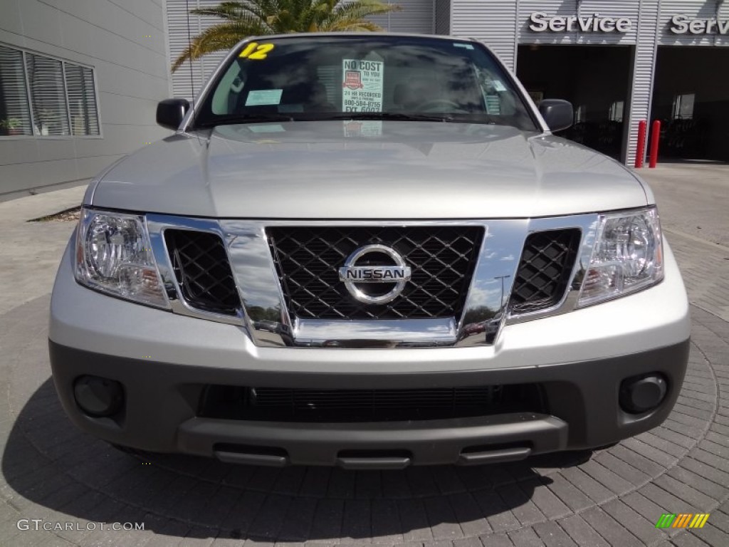 2012 Frontier S King Cab - Brilliant Silver Metallic / Steel photo #13