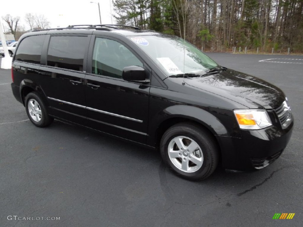 Brilliant Black Crystal Pearl 2010 Dodge Grand Caravan SXT Exterior Photo #62151030