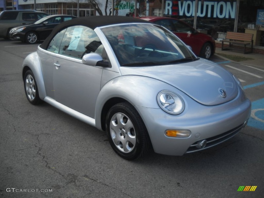 2003 New Beetle GLS Convertible - Reflex Silver Metallic / Black photo #1