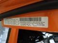 PL4: Crush Orange 2012 Jeep Wrangler Sport S 4x4 Color Code