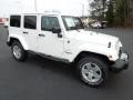 Bright White 2012 Jeep Wrangler Unlimited Sahara 4x4 Exterior