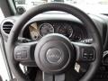 Black 2012 Jeep Wrangler Unlimited Sahara 4x4 Steering Wheel