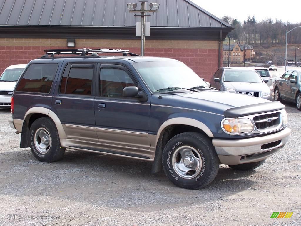 1998 Explorer Eddie Bauer 4x4 - Medium Wedgewood Blue Metallic / Medium Prairie Tan photo #5