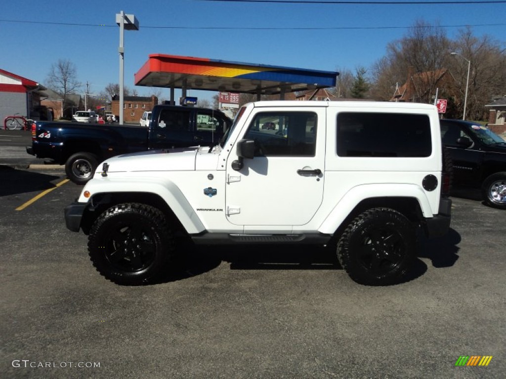 Bright White Jeep Wrangler