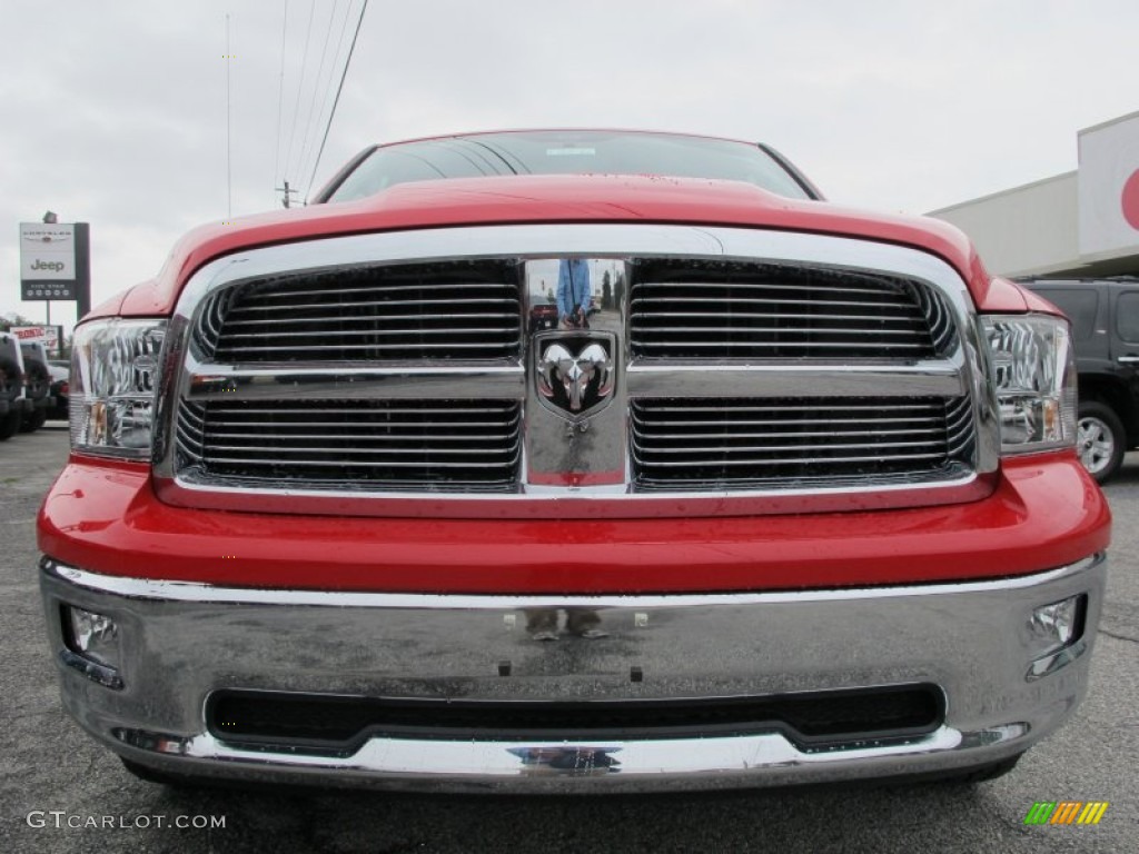 2012 Ram 1500 Big Horn Quad Cab - Flame Red / Dark Slate Gray/Medium Graystone photo #2