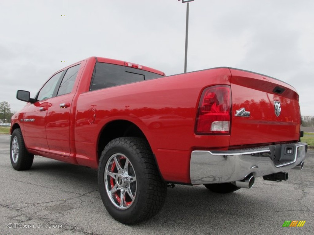 2012 Ram 1500 Big Horn Quad Cab - Flame Red / Dark Slate Gray/Medium Graystone photo #5