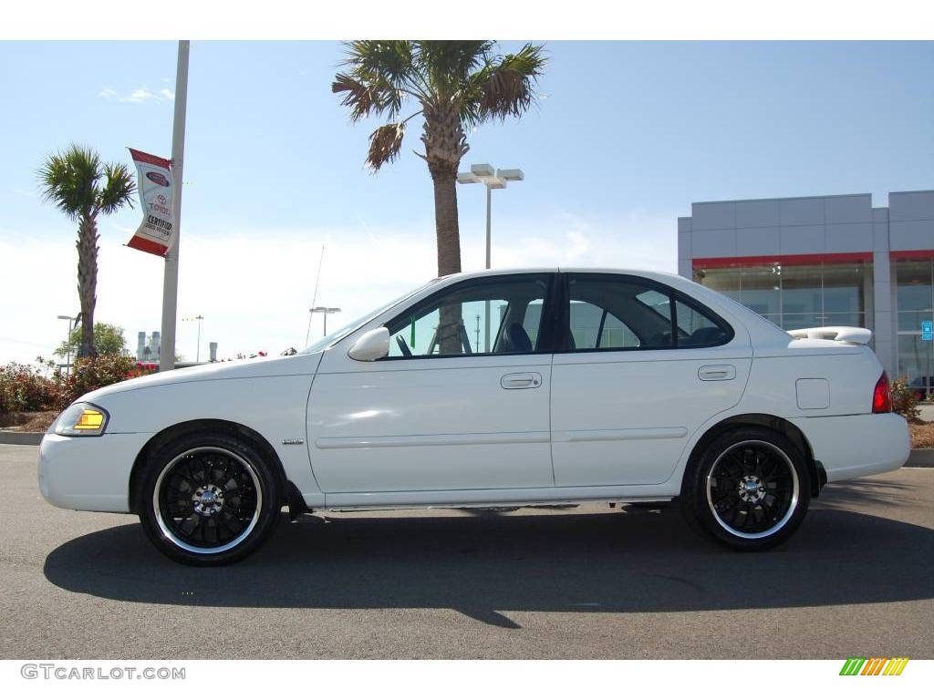 2005 Sentra 1.8 S Special Edition - Cloud White / Charcoal photo #3