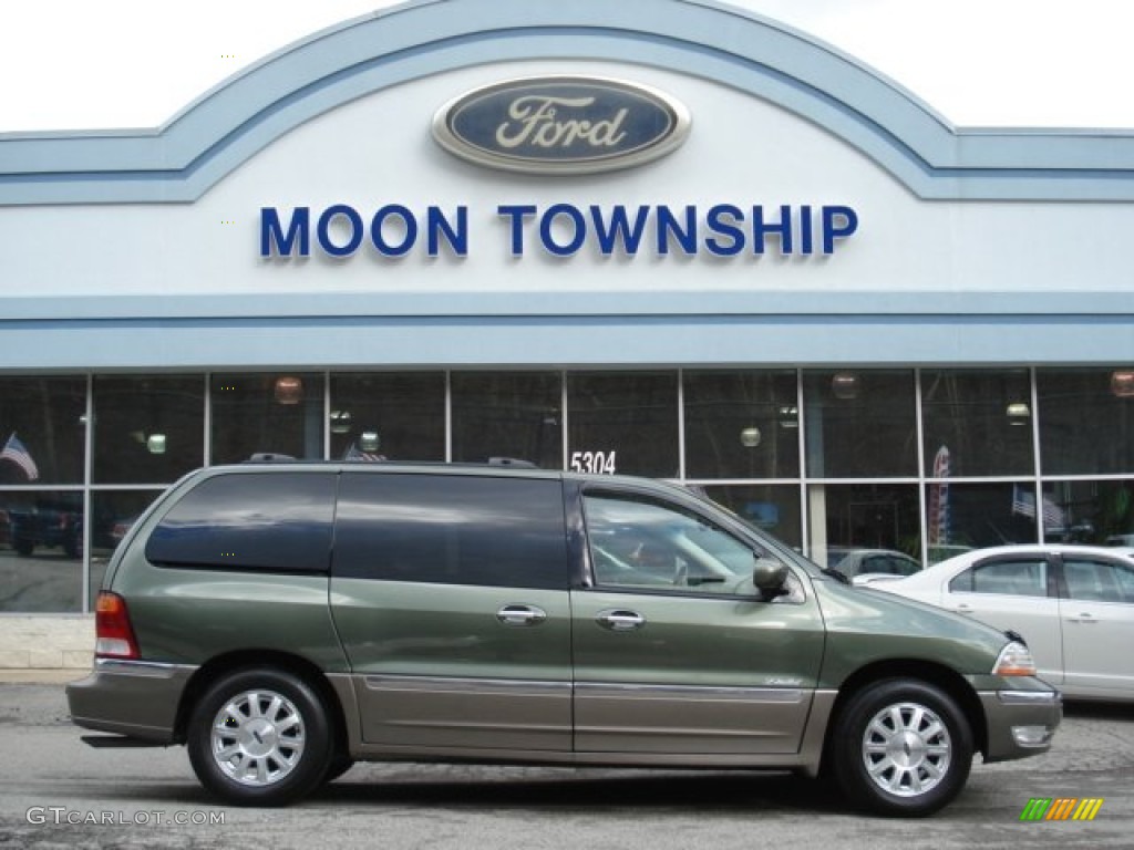 2002 Windstar Limited - Estate Green Metallic / Medium Parchment Beige photo #1