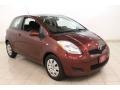 2009 Carmine Red Metallic Toyota Yaris 3 Door Liftback  photo #1