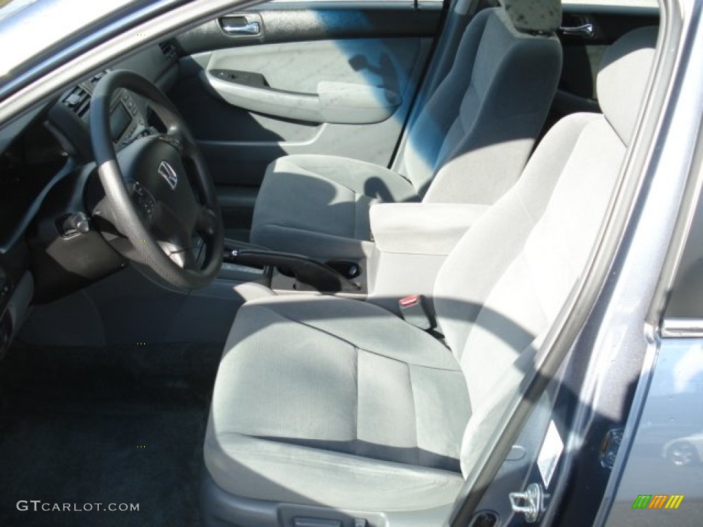 2007 Accord LX V6 Sedan - Cool Blue Metallic / Gray photo #14