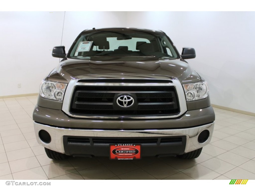 2010 Tundra Double Cab 4x4 - Pyrite Brown Mica / Black photo #2