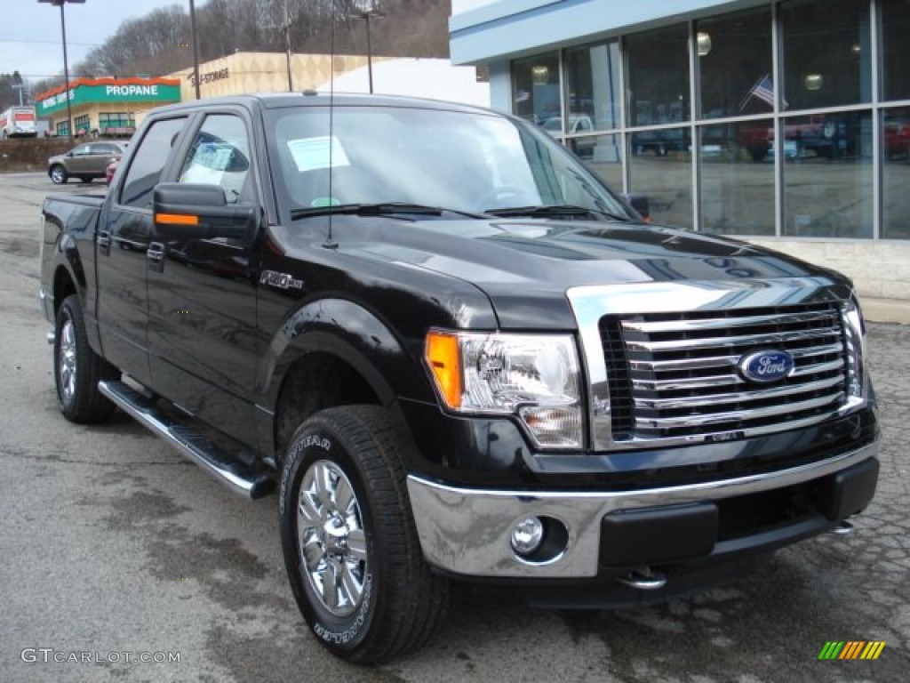 Tuxedo Black Metallic 2012 Ford F150 XLT SuperCrew 4x4 Exterior Photo #62154702