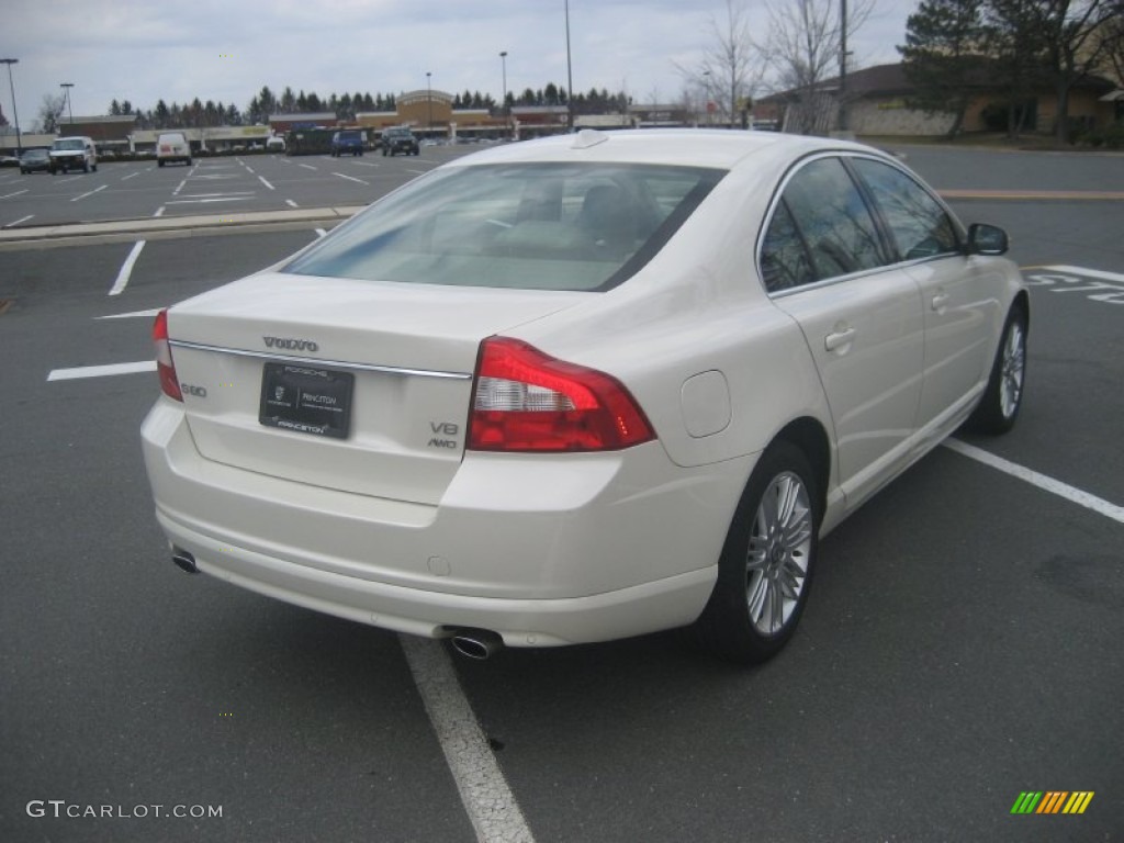 2007 S80 V8 AWD - White Pearl / Sandstone Beige photo #5