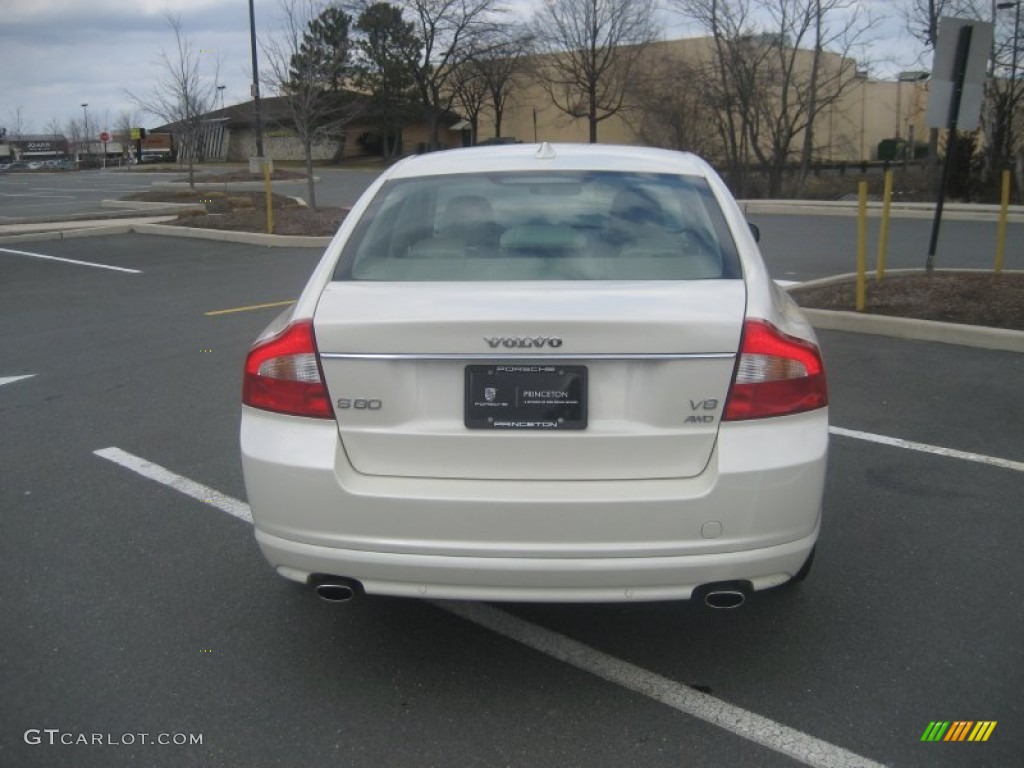2007 S80 V8 AWD - White Pearl / Sandstone Beige photo #6