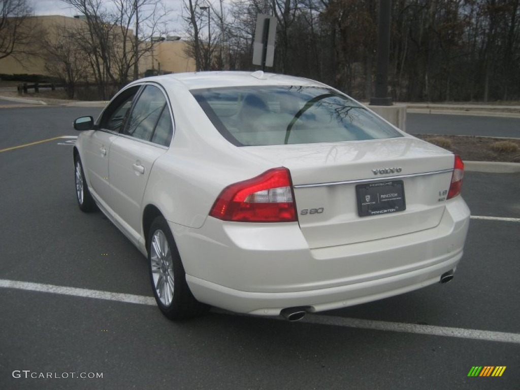 2007 S80 V8 AWD - White Pearl / Sandstone Beige photo #7