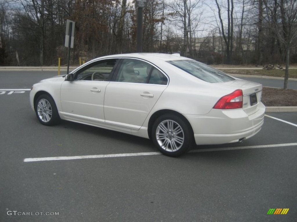 2007 S80 V8 AWD - White Pearl / Sandstone Beige photo #8