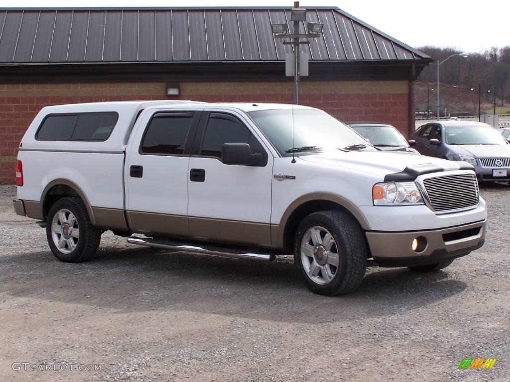 2006 F150 King Ranch SuperCrew - Oxford White / Castano Brown Leather photo #6