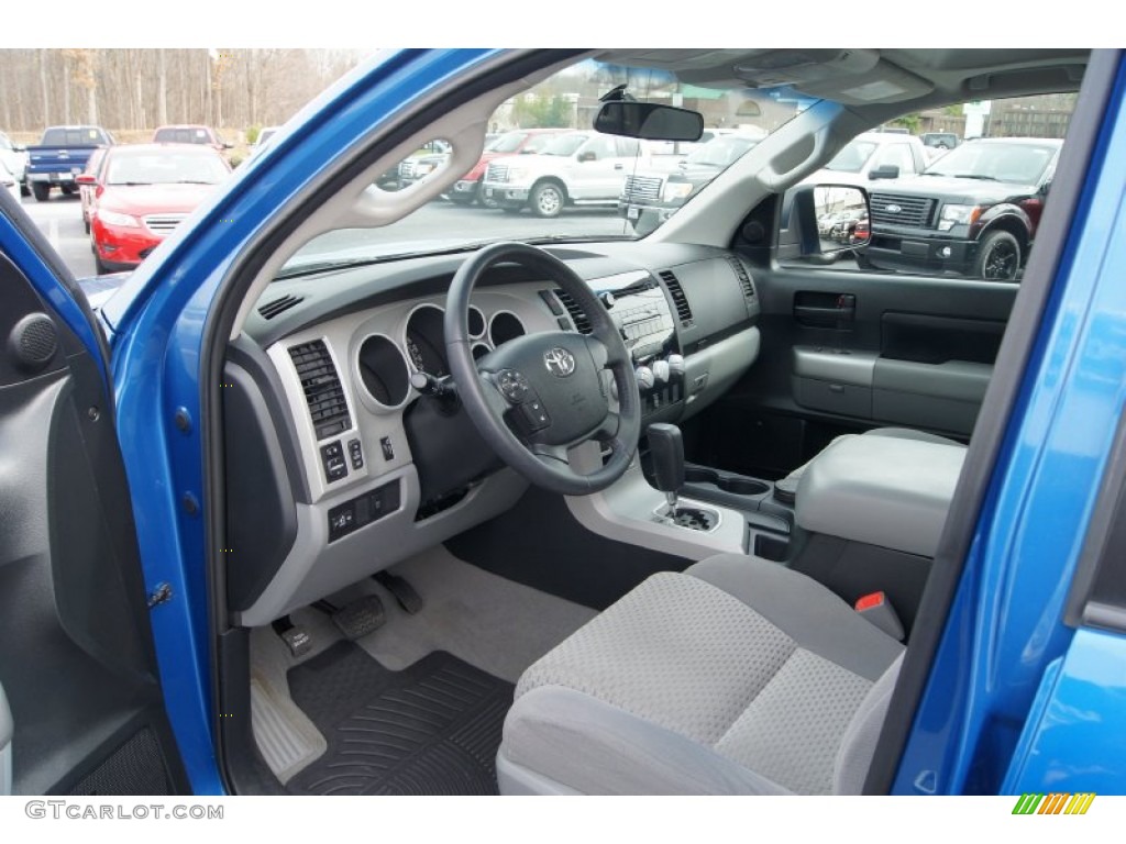 2008 Tundra TRD CrewMax 4x4 - Blue Streak Metallic / Beige photo #26