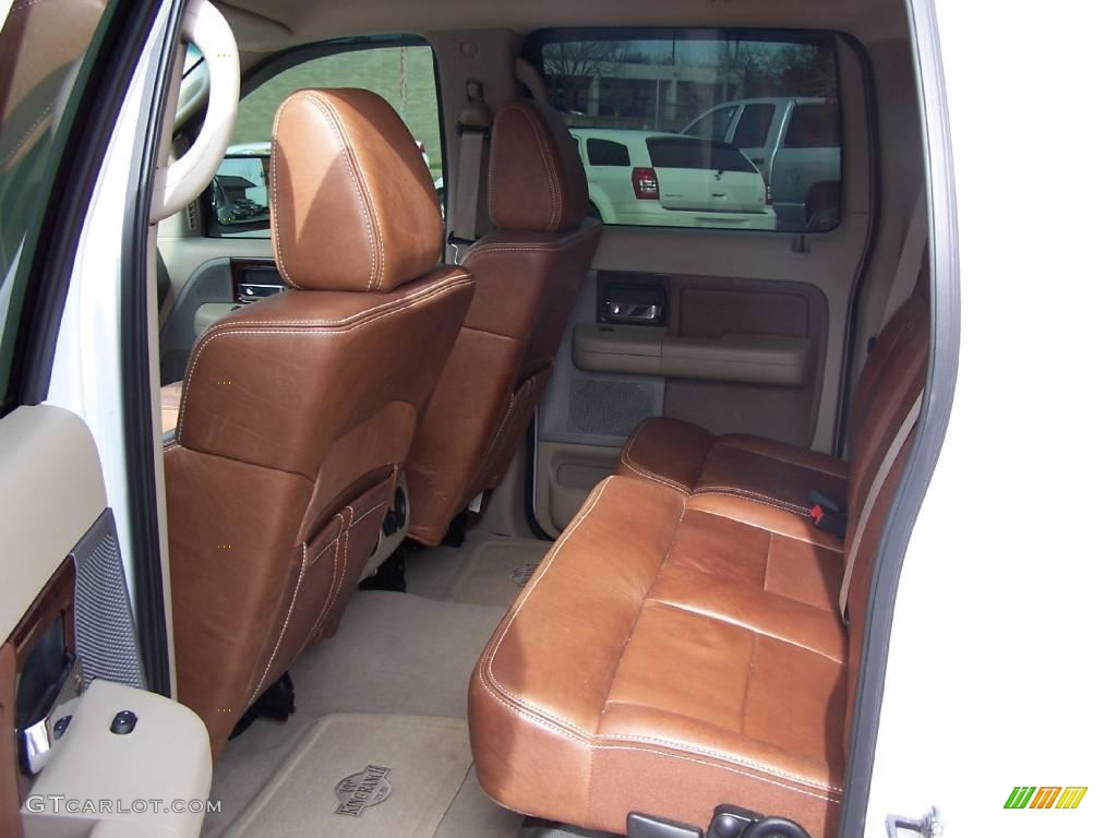 2006 F150 King Ranch SuperCrew - Oxford White / Castano Brown Leather photo #8