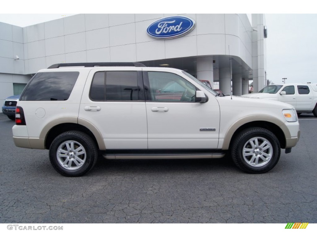 2008 Explorer Eddie Bauer 4x4 - White Suede / Camel photo #1
