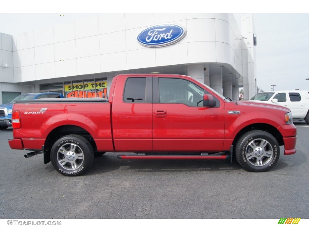 2008 F150 FX2 Sport SuperCab - Redfire Metallic / Black Sport photo #1