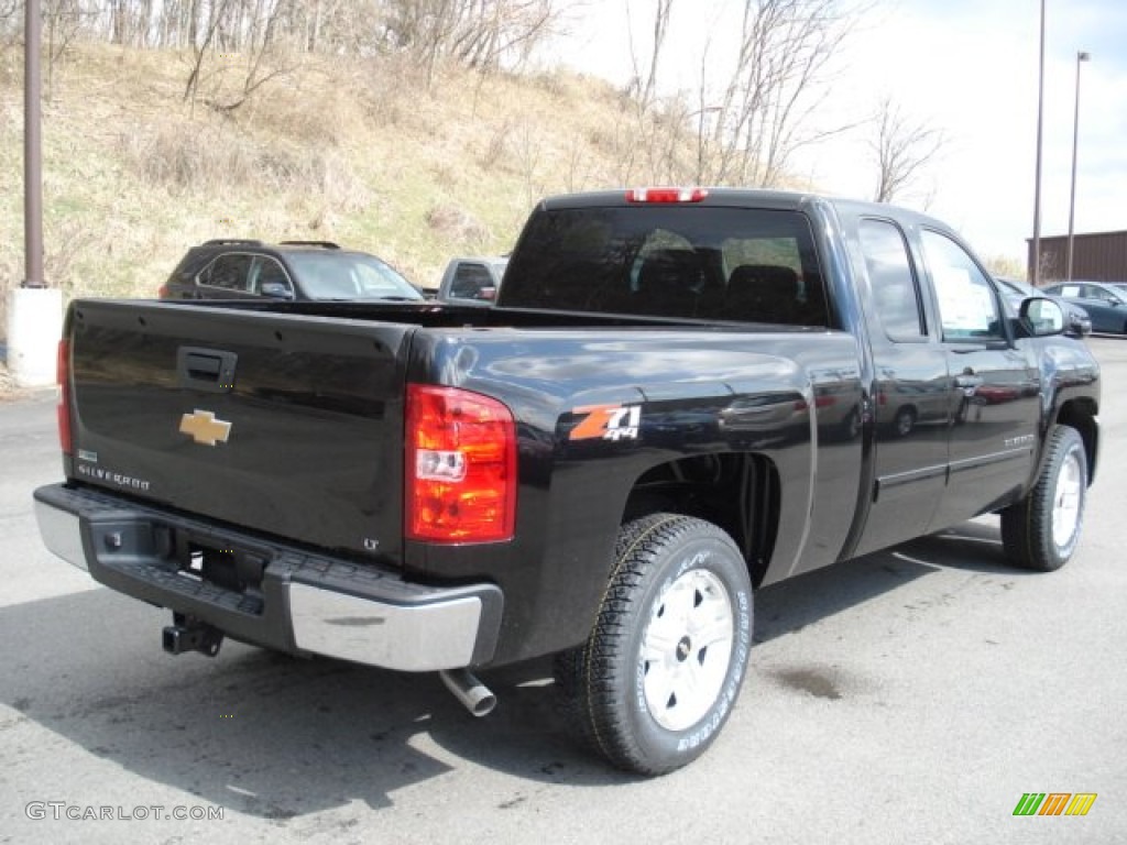 2012 Silverado 1500 LT Extended Cab 4x4 - Black / Ebony photo #8