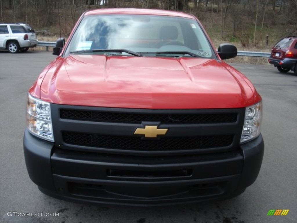 2012 Silverado 1500 Work Truck Regular Cab - Victory Red / Dark Titanium photo #3