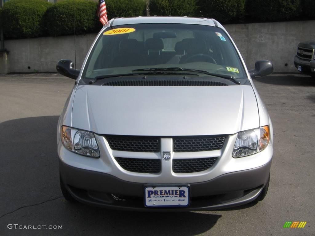 Bright Silver Metallic Dodge Caravan