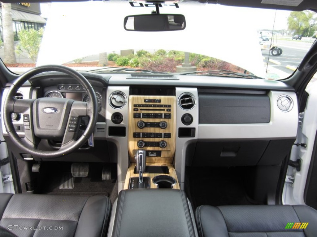 2011 Ford F150 Lariat SuperCrew Black Dashboard Photo #62161096