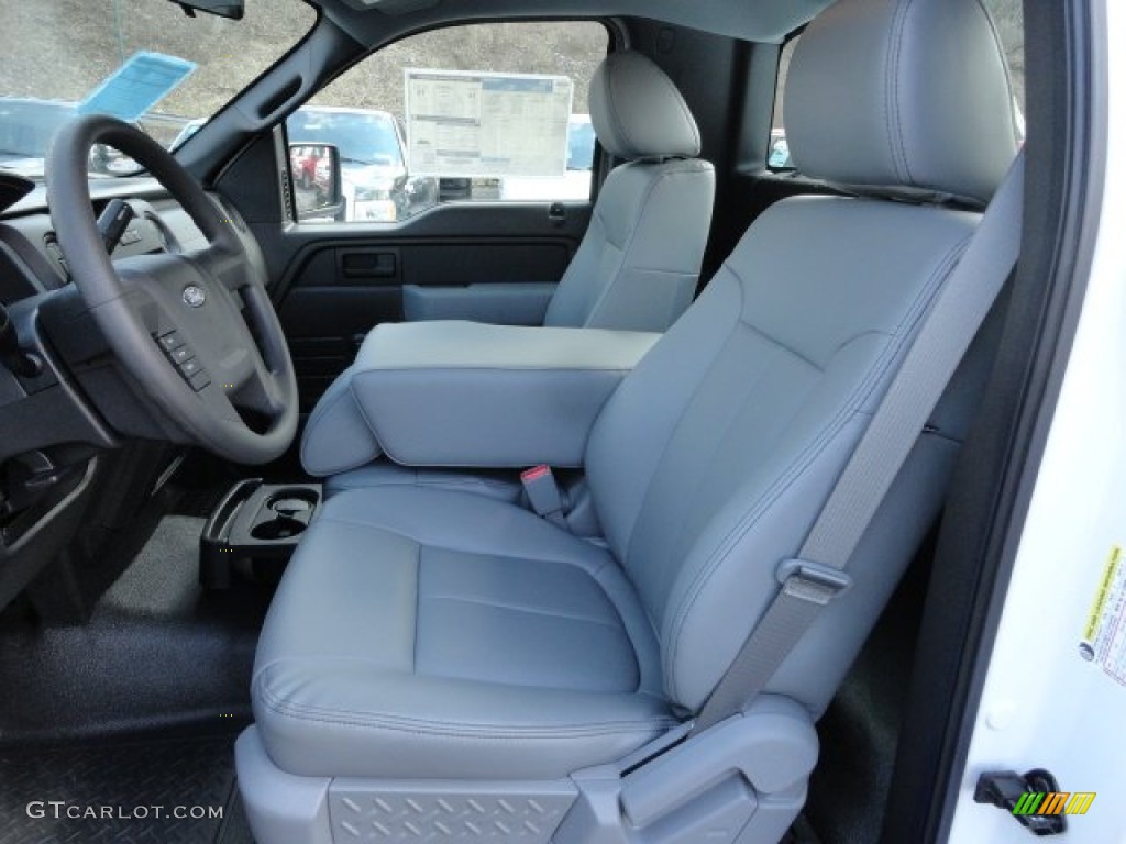 Steel Gray Interior 2012 Ford F150 XL Regular Cab Photo #62161819
