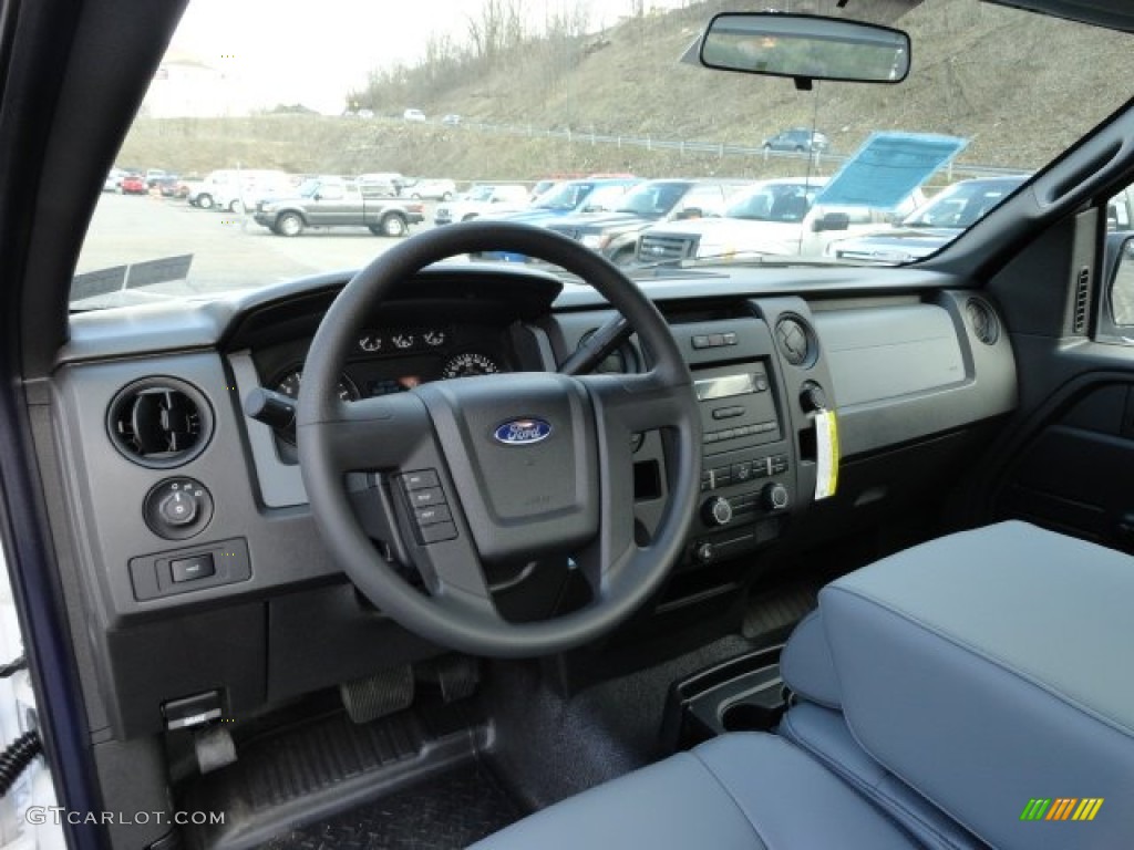 2012 Ford F150 XL Regular Cab Steel Gray Dashboard Photo #62161828