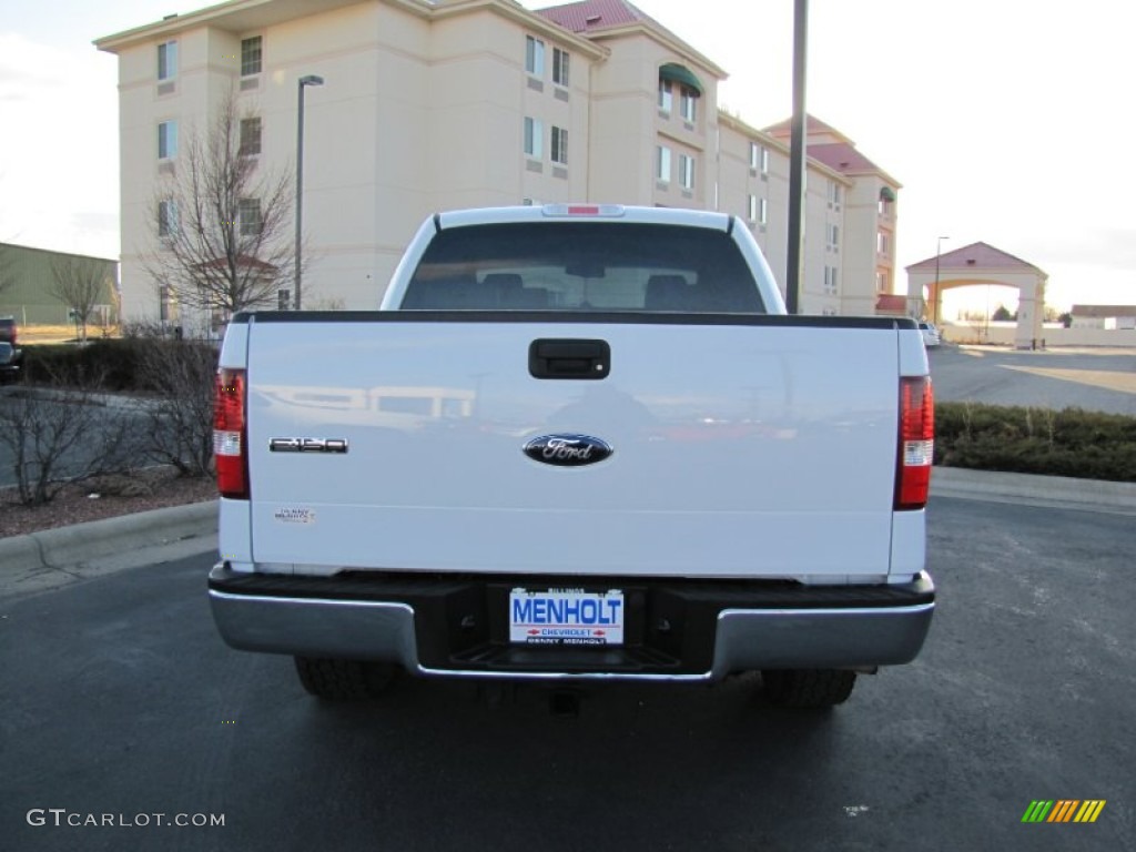 2006 F150 Lariat SuperCrew 4x4 - Oxford White / Tan photo #6