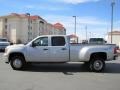 2008 Silver Birch Metallic GMC Sierra 3500HD SLE Crew Cab 4x4 Dually  photo #4