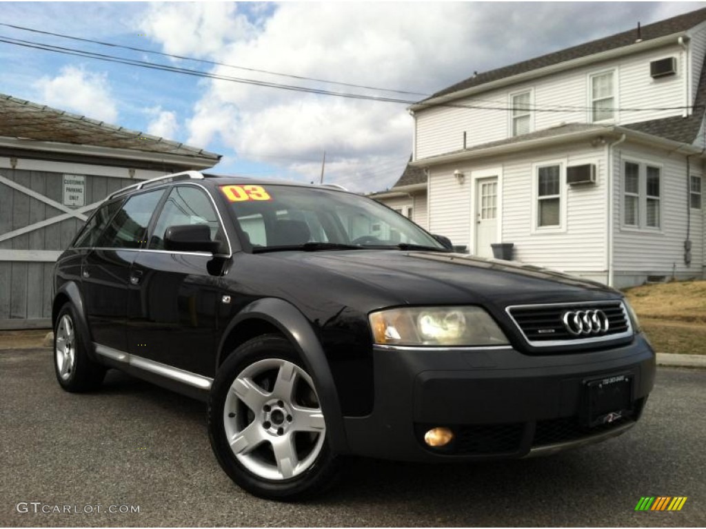 Brilliant Black 2003 Audi Allroad 2.7T quattro Exterior Photo #62165629