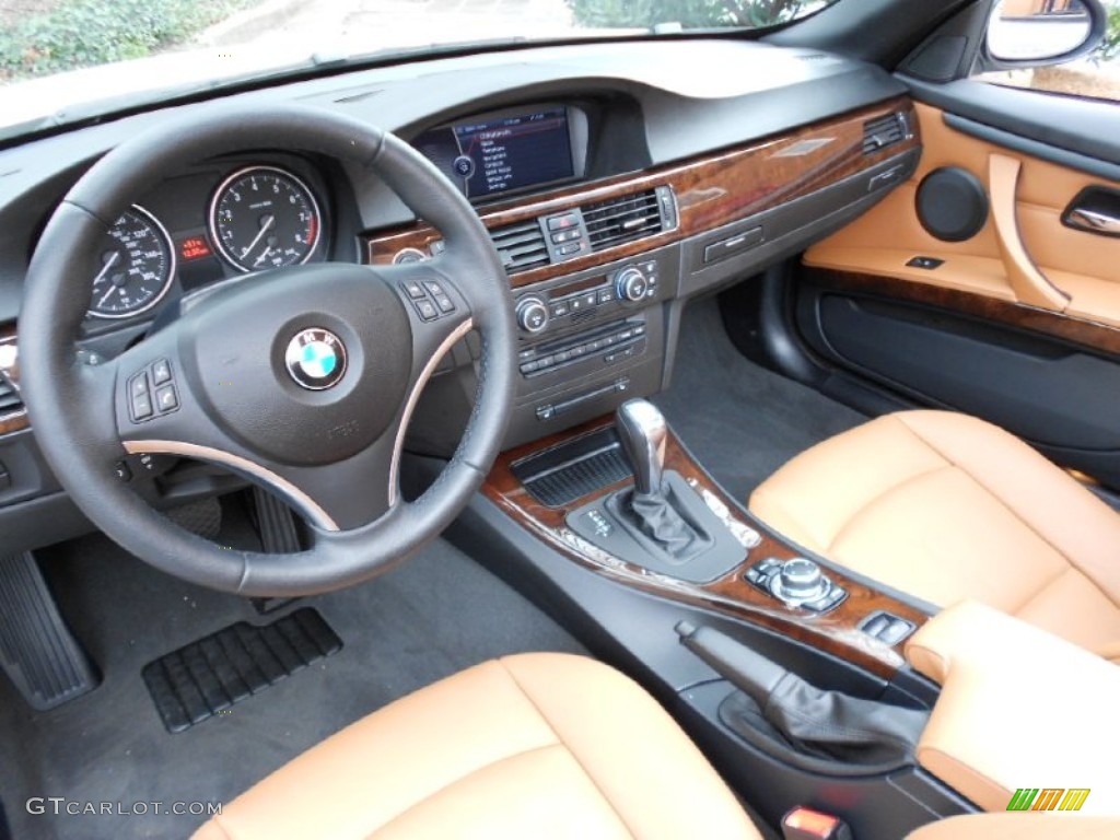 Saddle Brown Dakota Leather Interior 2009 BMW 3 Series 328i Convertible Photo #62165914