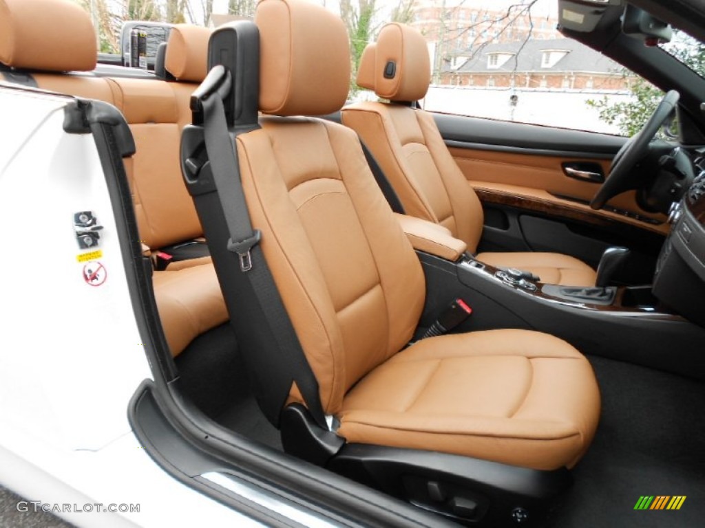 Saddle Brown Dakota Leather Interior 2009 BMW 3 Series 328i Convertible Photo #62166151