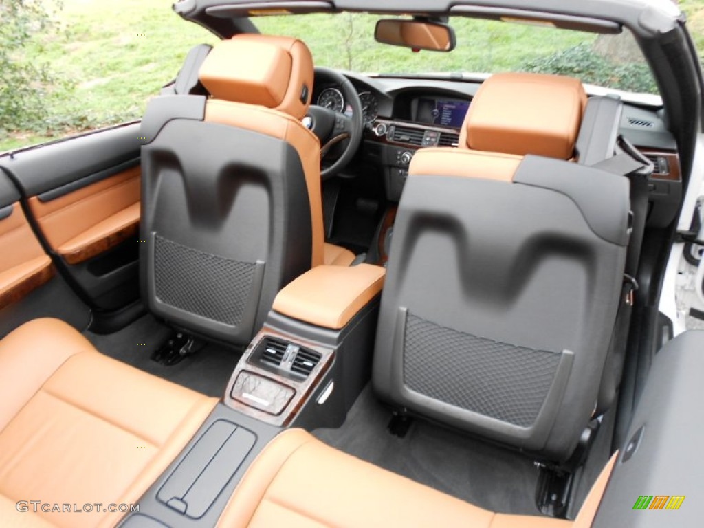 Saddle Brown Dakota Leather Interior 2009 BMW 3 Series 328i Convertible Photo #62166183