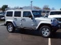 Bright Silver Metallic - Wrangler Unlimited Sahara 4x4 Photo No. 2