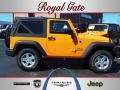2012 Dozer Yellow Jeep Wrangler Sport 4x4  photo #1