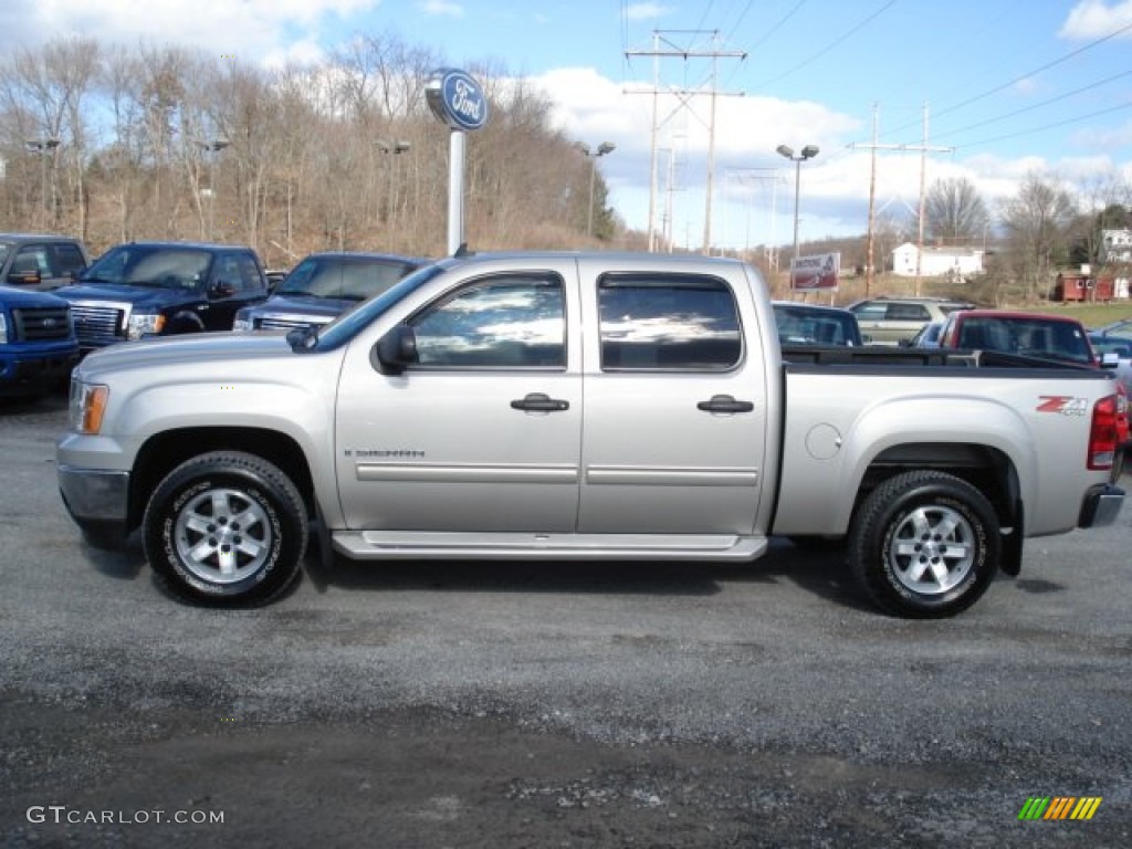 2008 Sierra 1500 SLE Crew Cab 4x4 - Silver Birch Metallic / Ebony photo #5